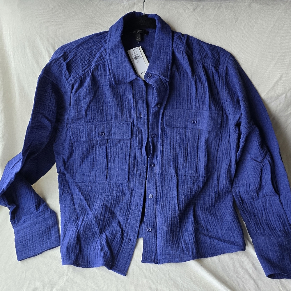 Banana Republic Small Blue Linen Shirt
